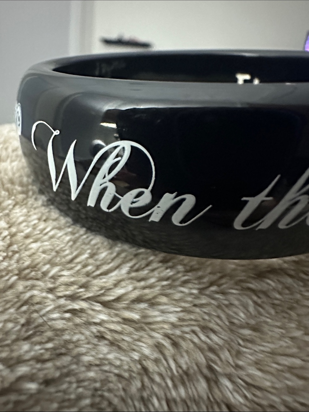 Jessica Kagan Cushman (Jkc) Black Resin Bangle Bracelet